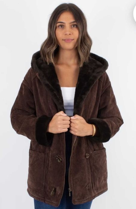 Кожено палто налично в два цвята купувани от Victoria's Secret