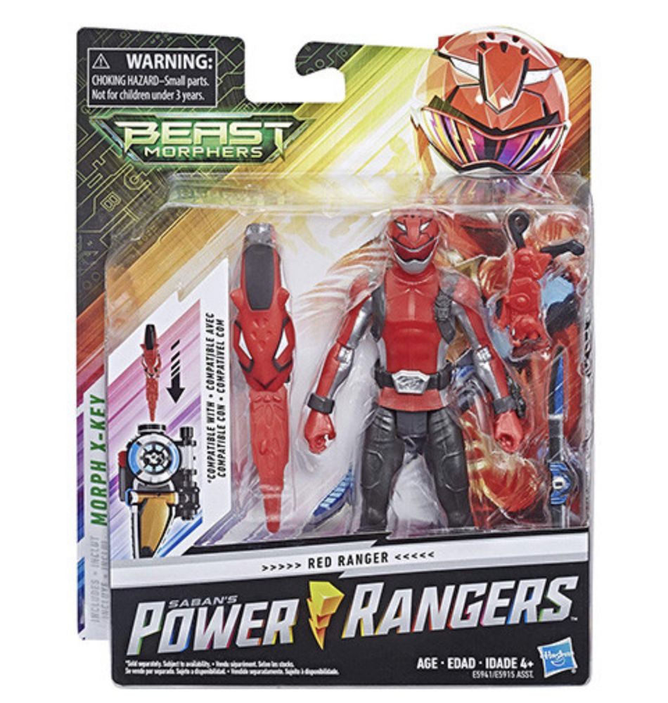 Figurina Power Ranger cu accesorii - Red Ranger