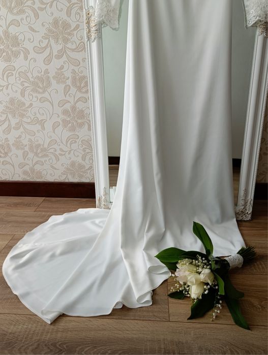 Rochie mireasa , noua! mode A line. Custome made.