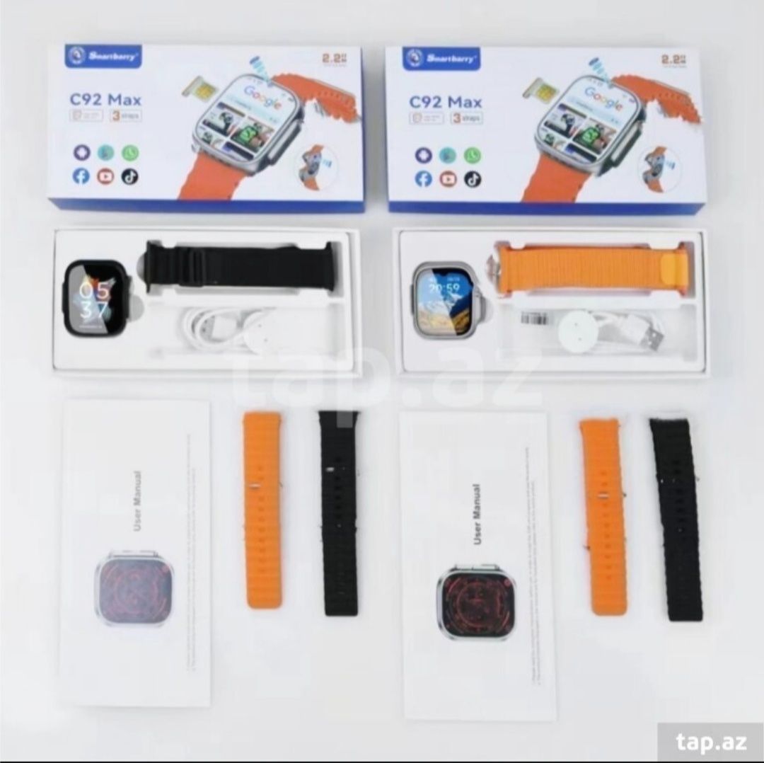 Smart Watch C92 Max 6/64 GB,Sim card,Sim kartali soat,Умные смарт часы
