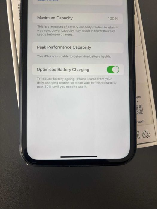 Iphone 11 in stare perfecta in cutia originala, 128 gb, negru 899 lei