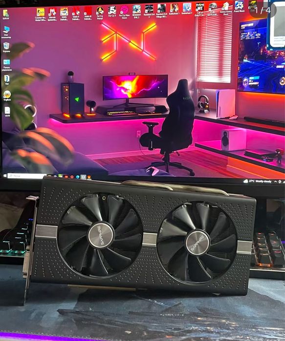 Placa de video radeon rx580 8gb nitro saphire