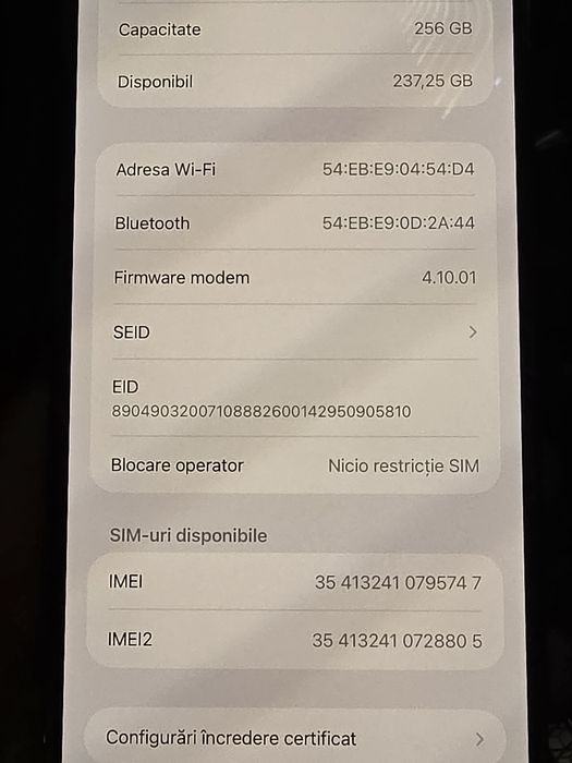 Vand iPhone 14 Pro Max 256 GB Black