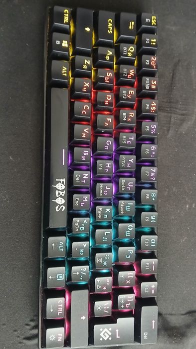 Клавиатура механический  красный  свечи