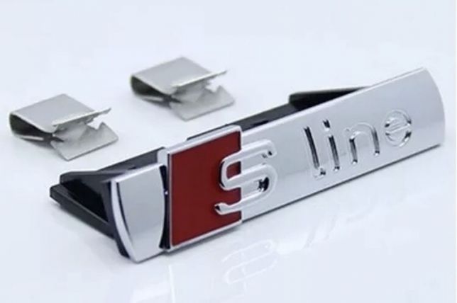 Emblema S Line Sigla Audi Grila Logo S-line A1 A3 A4 A5 A6 Q3 Q5 Q7