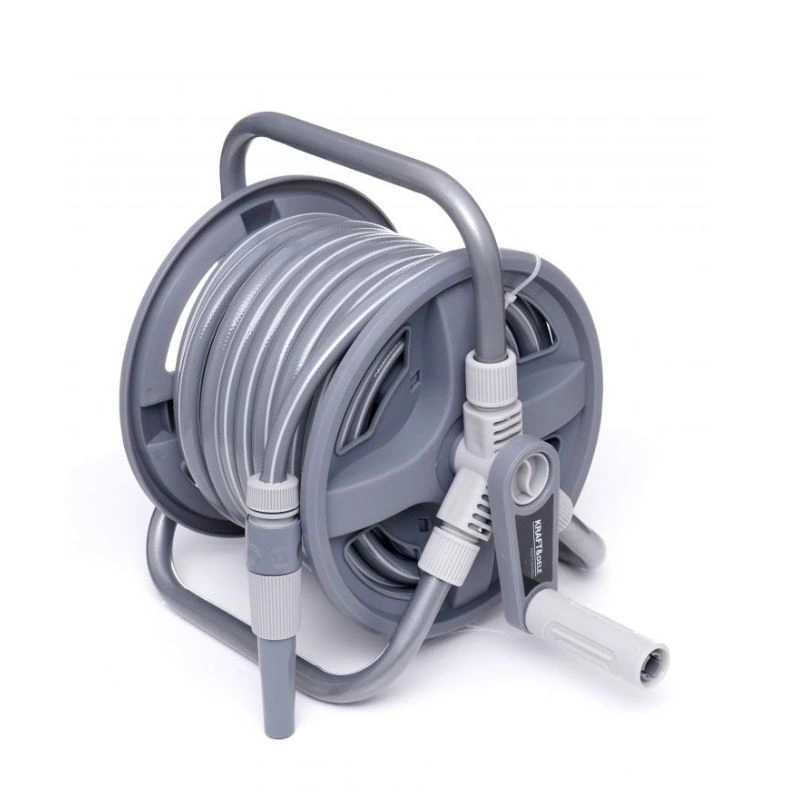 Стойка макара с градински маркуч 20м+2м  1/2″