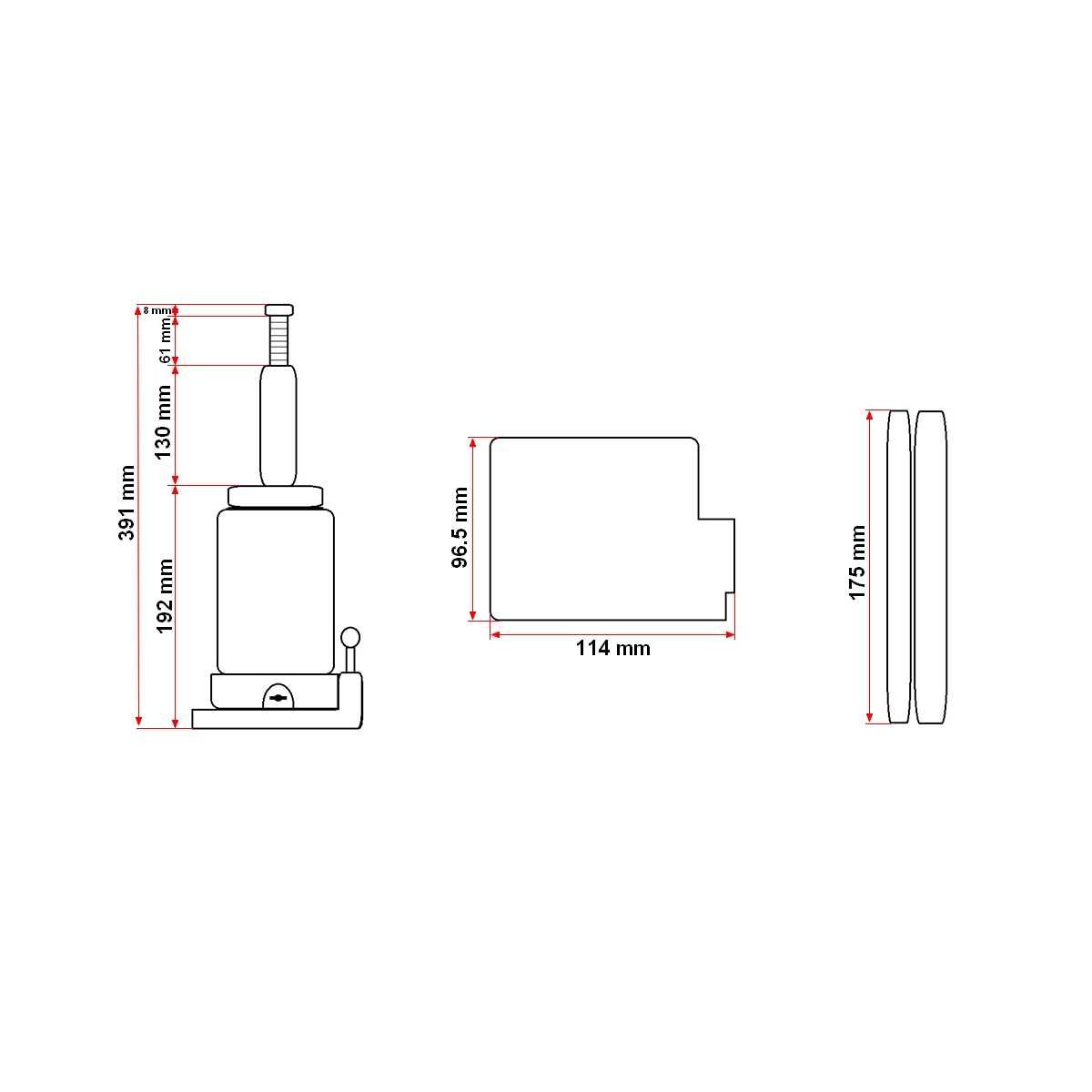 Cric hidraulic 8 tone