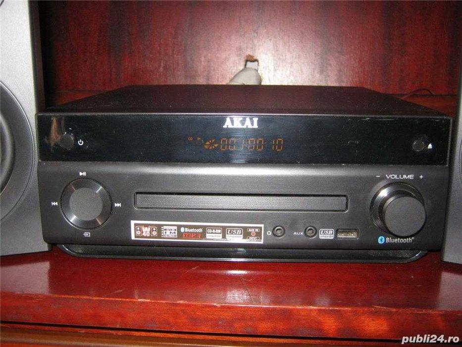 Sistem AKAI Radio CD USB Bluetooth Stereo Boxe Telecomanda,NOU MP 3