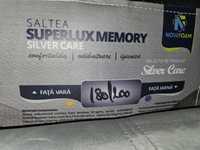 Saltea superlux + spuma cu memorie 180 x 200 cm, husa Silver Care