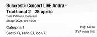 Bilet Concert Andra 28 aprilie