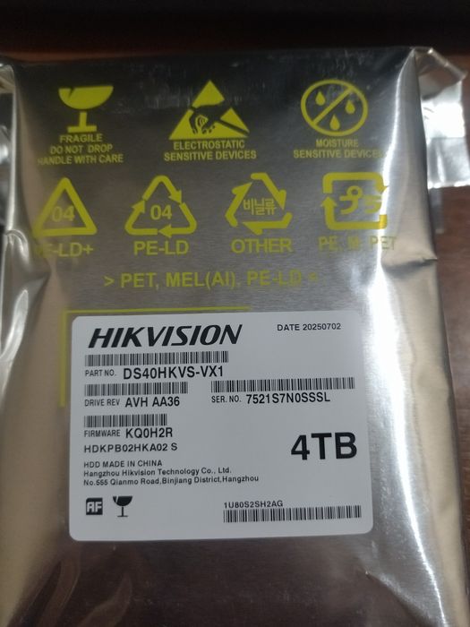HIKVISION/жёсткий диск/4TB