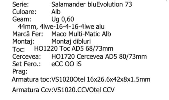 Geamuri termopan Salamander