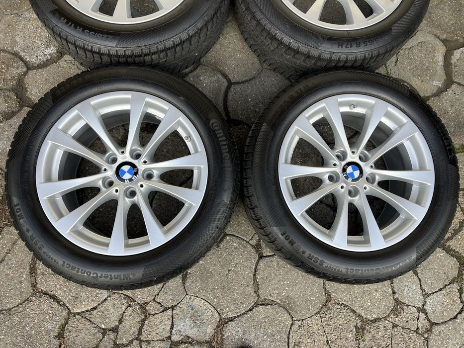 Jante aliaj 5x120mm, anvelope iarna, 225/55 R17, BMW F10, F11, E60