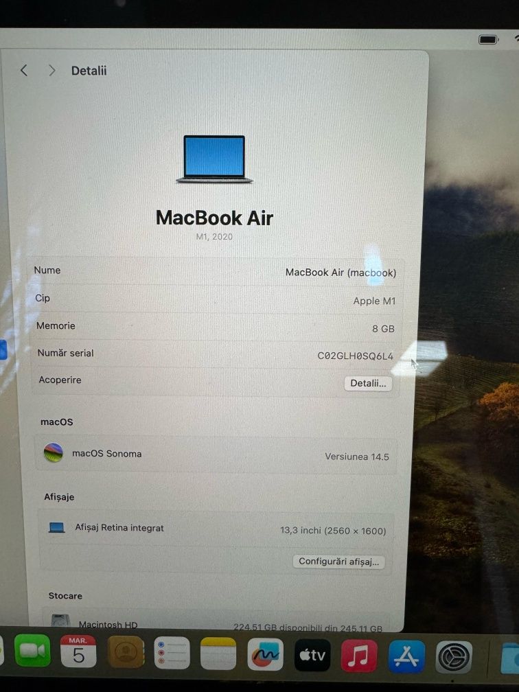 Macbook Air M1 Amanet BKG