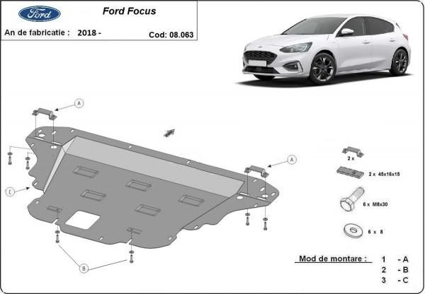 Scut motor metalic Ford Focus IV 2018-prezent