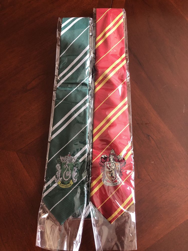 Cravata Harry Potter Gryffindor Ravenclaw Hufflepuff Slytherin