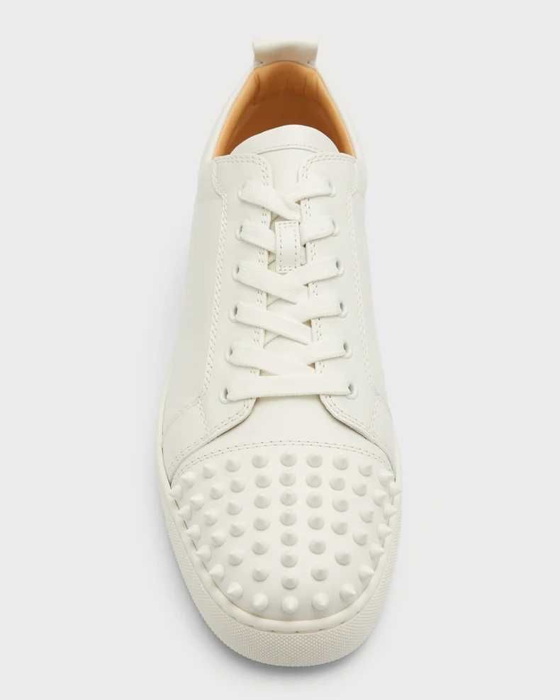 (36-44 номер) Christian Lobotin/Louboutin Low White с предни шипове
