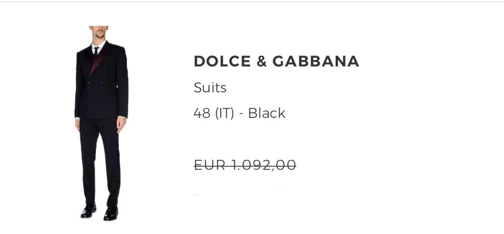 Costum barbatesc Dolce Gabbana NOU