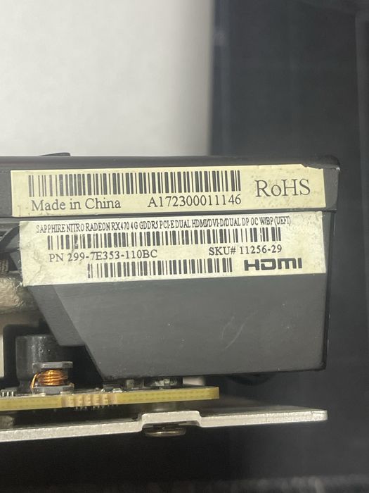 Видеокарта RX470 4gb