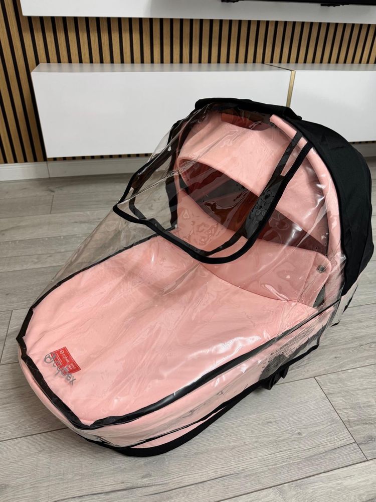 Landou pentru carucior Cybex Melio, Hibiscus Red/Roz