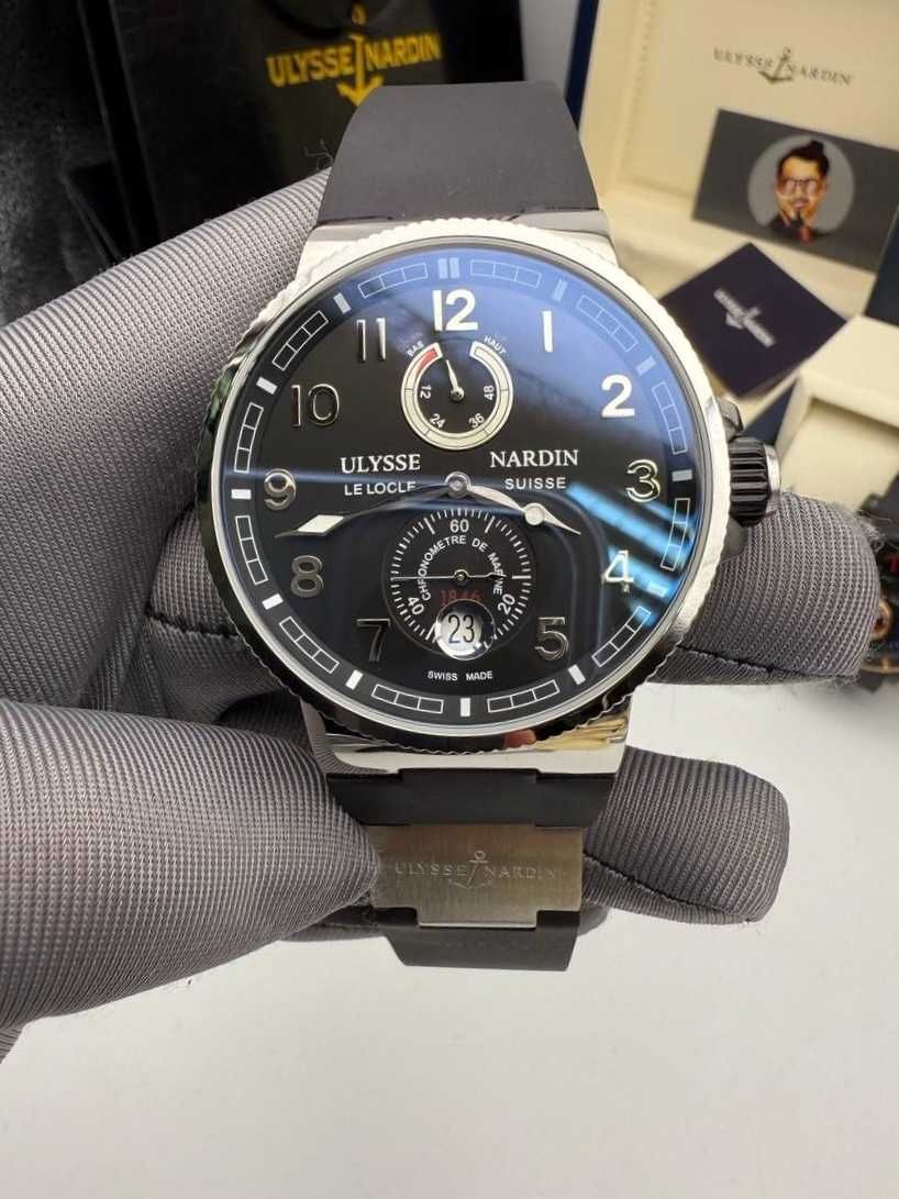 ulysse nardin lelocle сребристо/черно