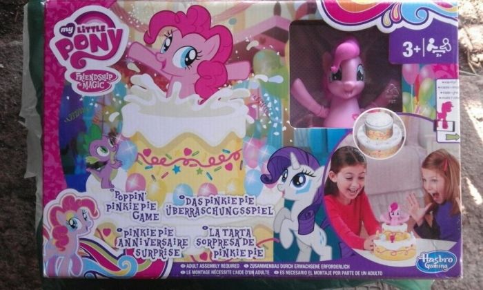 Poppin' Pinkie Pie Game Tort surpriză aniversare MLP, nou, sigilat