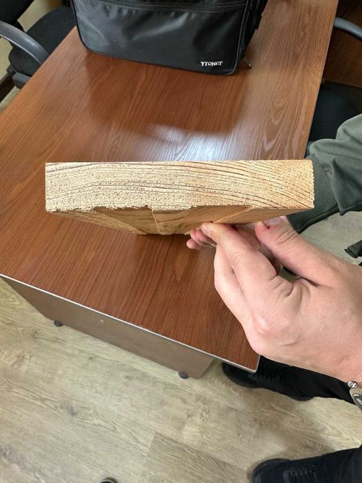 Калиброванная доска (сухая) из сибирской лиственницы 700 у.е./м3