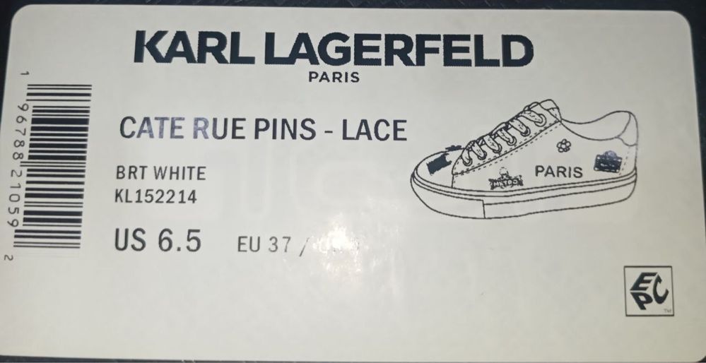 Новые кроссовки от KARL LAGERFELD Original 100%