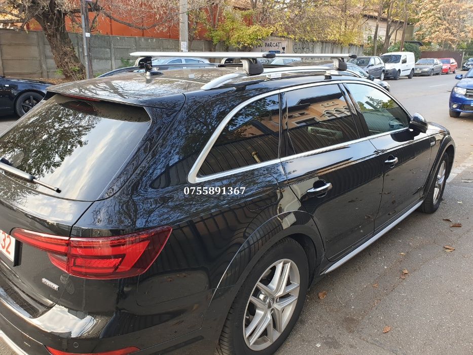 Bare portbagaj Audi A3 A4 A6 Q3 Q5 Q7 / Aluminiu AERO Wingbar