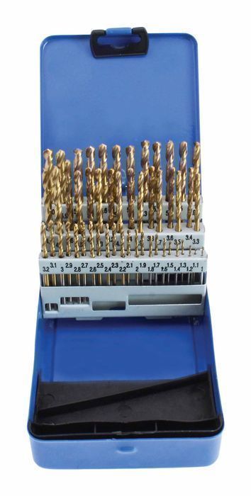 Set burghie hss pentru metal 1.0-6.0mm 51 piese