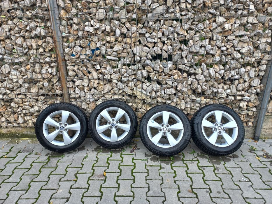 Jante Aliaj 5×100 skoda seat vw audi Anvelope NOI IARNĂ 185/60/15