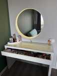 Vand set masa de toaleta Malm + oglinda Ikea + banda led