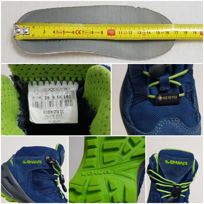 Ghete LOWA Robin QC Gtx Mid Junior GORE-TEX, mărimea 26 EU unisex