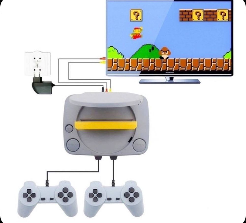 Денди dendy приставка игры 8bit новый с пистолетом