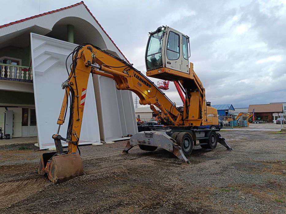 Excavator pe roti Liebherr A316, 21 tone, pentru manipulare, 2009