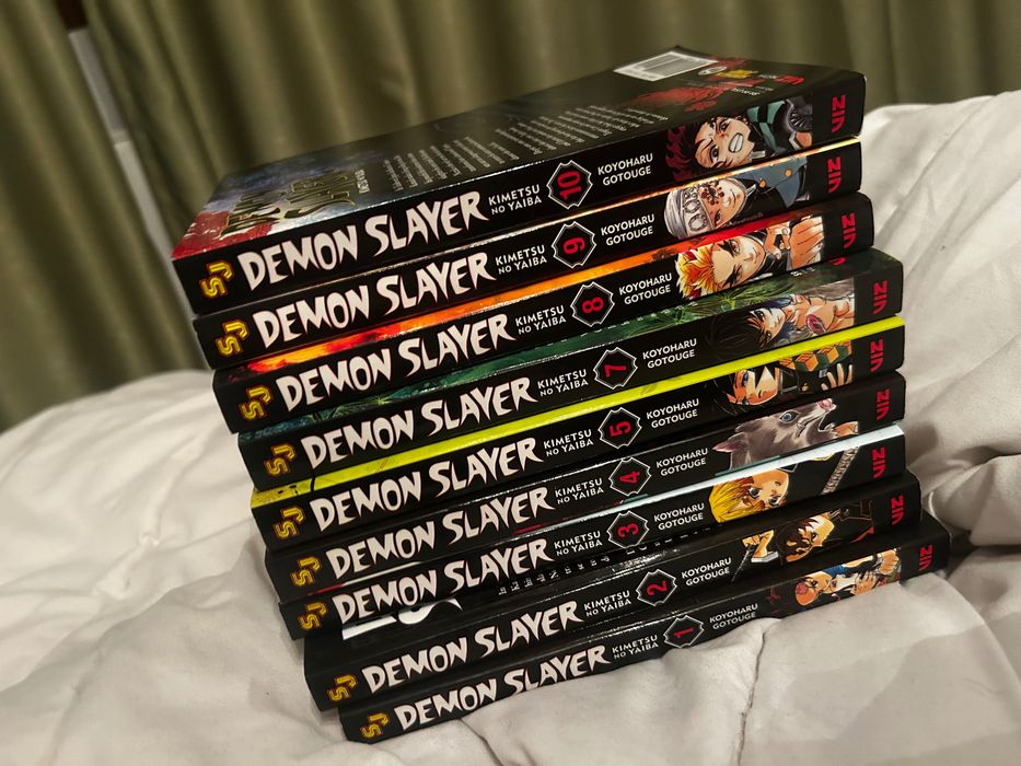 seria demon slayer vol 1-10 (fara vol 6)