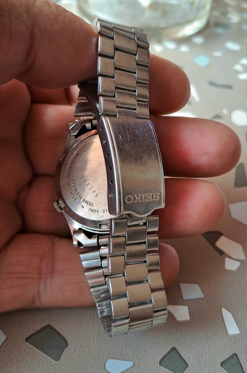 Стар механичен часовник Seiko 5-Automatic-(Работи