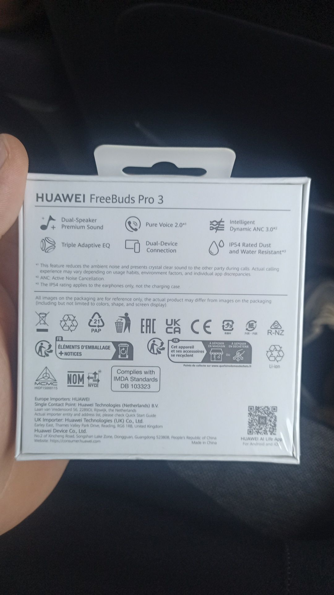 Honor Huawei. FreeBuds pro 3 blutsi