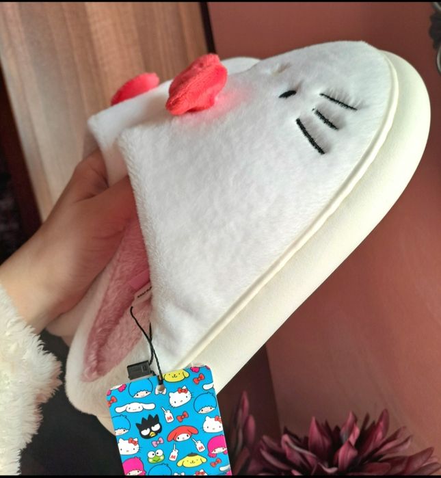 Papuci hello kitty sanrio papuci de casa noi