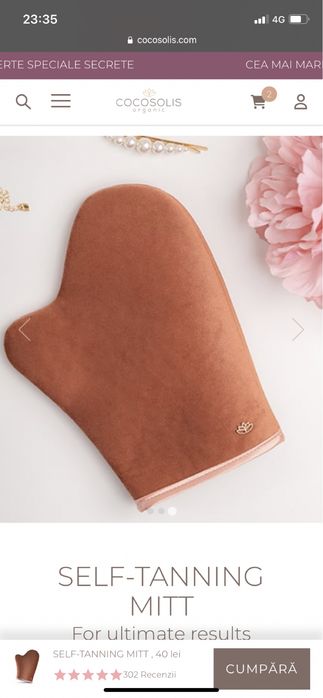 Spuma naturala autobronzanta. Autobronzant cocosolis plus manusa