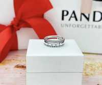 Pandora красивое кольцо с камнями у бусинами