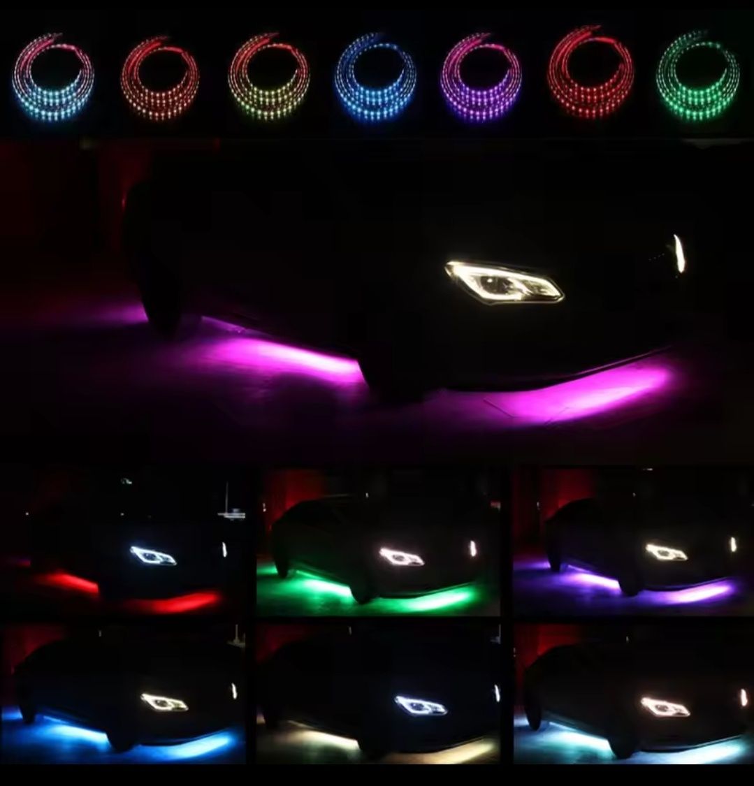 Underglow lumini ambientale sub masina RGB ambient LED dinamic