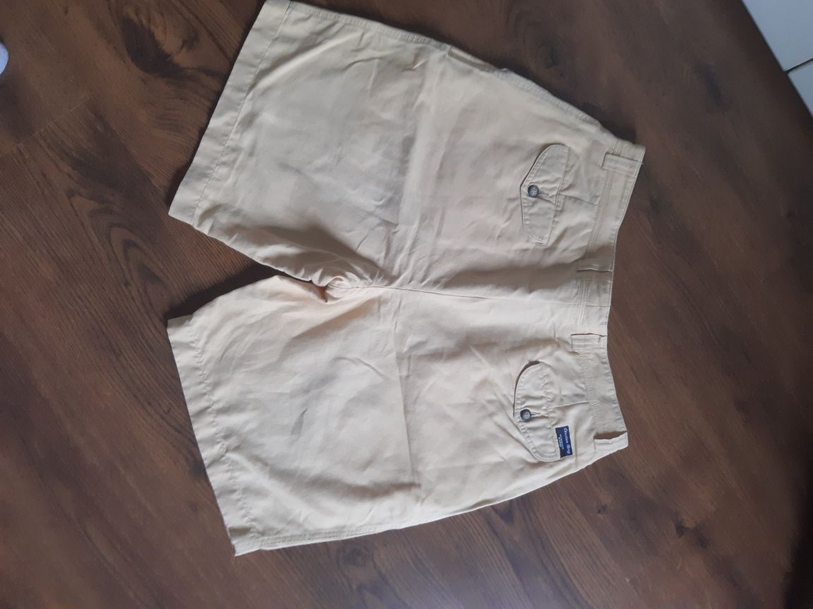 Pantaloni scurți cu adaos de in 50/52
