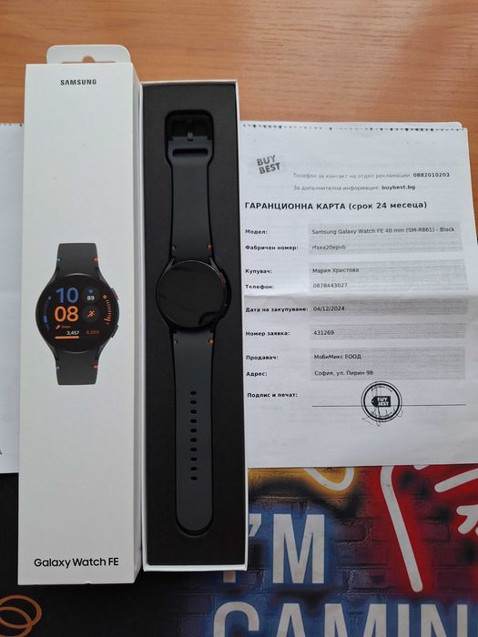Samsung Galaxy Watch Fe 40mm-Black