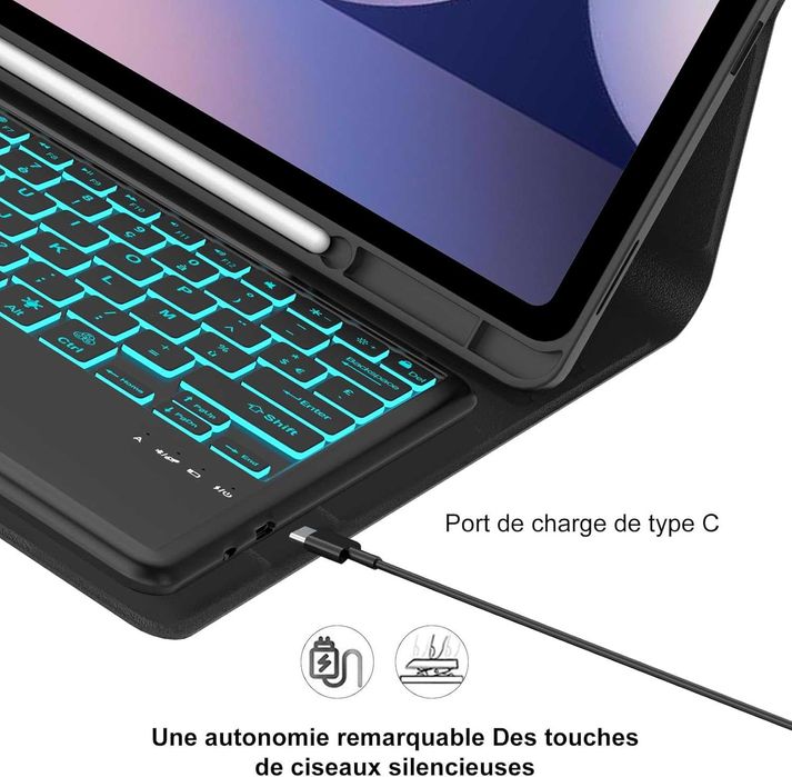 Husa + Tast RGB Samsung Galaxy Tab S10 Ultra 14.6, REDUS de la 350RON