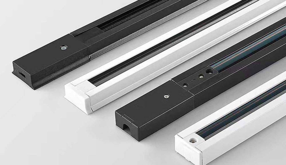 Set sina aplicata iluminat 2m - Alba cu 5 - 10 spoturi 20W - CRI >90