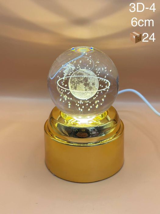 3D Светильник С Крутящейся Подсветкой Для Дома И Офиса