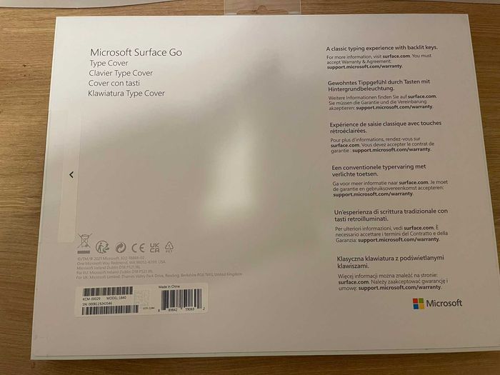 Tastatura Microsoft Surface Go 1 2 3 Type Cover NOUA SIGILATA