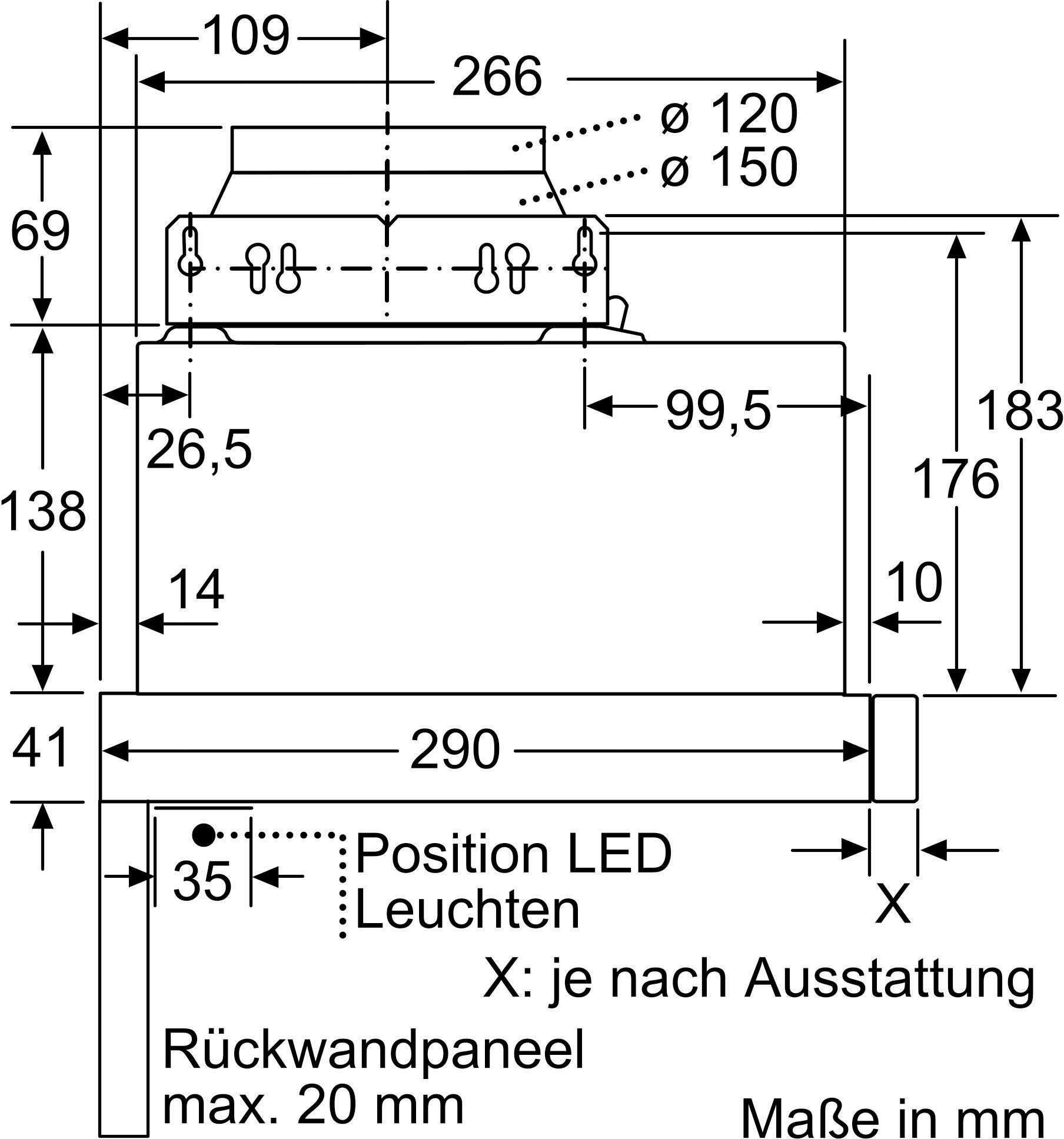 Абсорбатор за вграждане BOSCH DFM064W54
