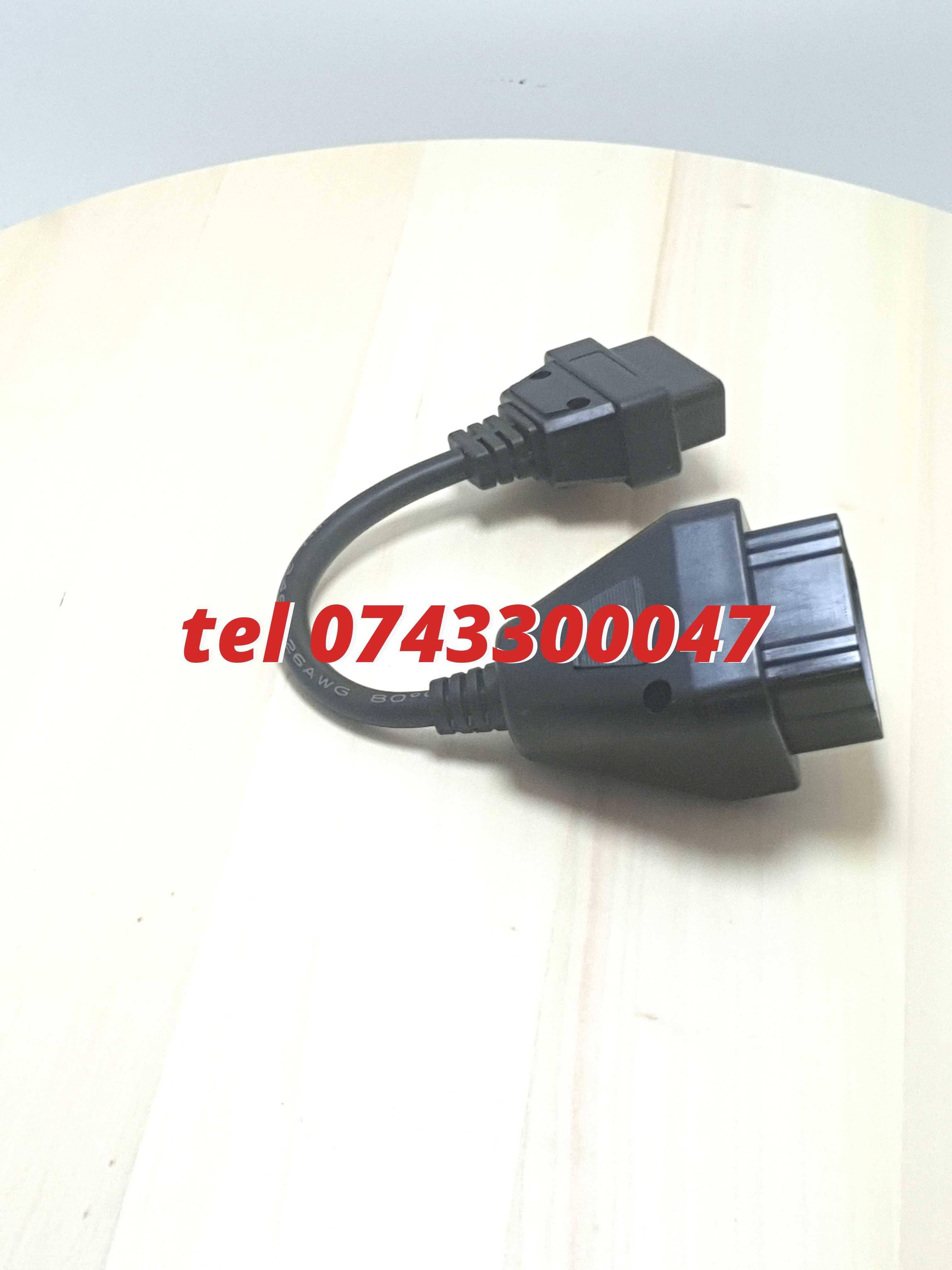 Cablu Adaptor Tir Renault Diagnoza Camion 12 Pini Obd2 Delphi